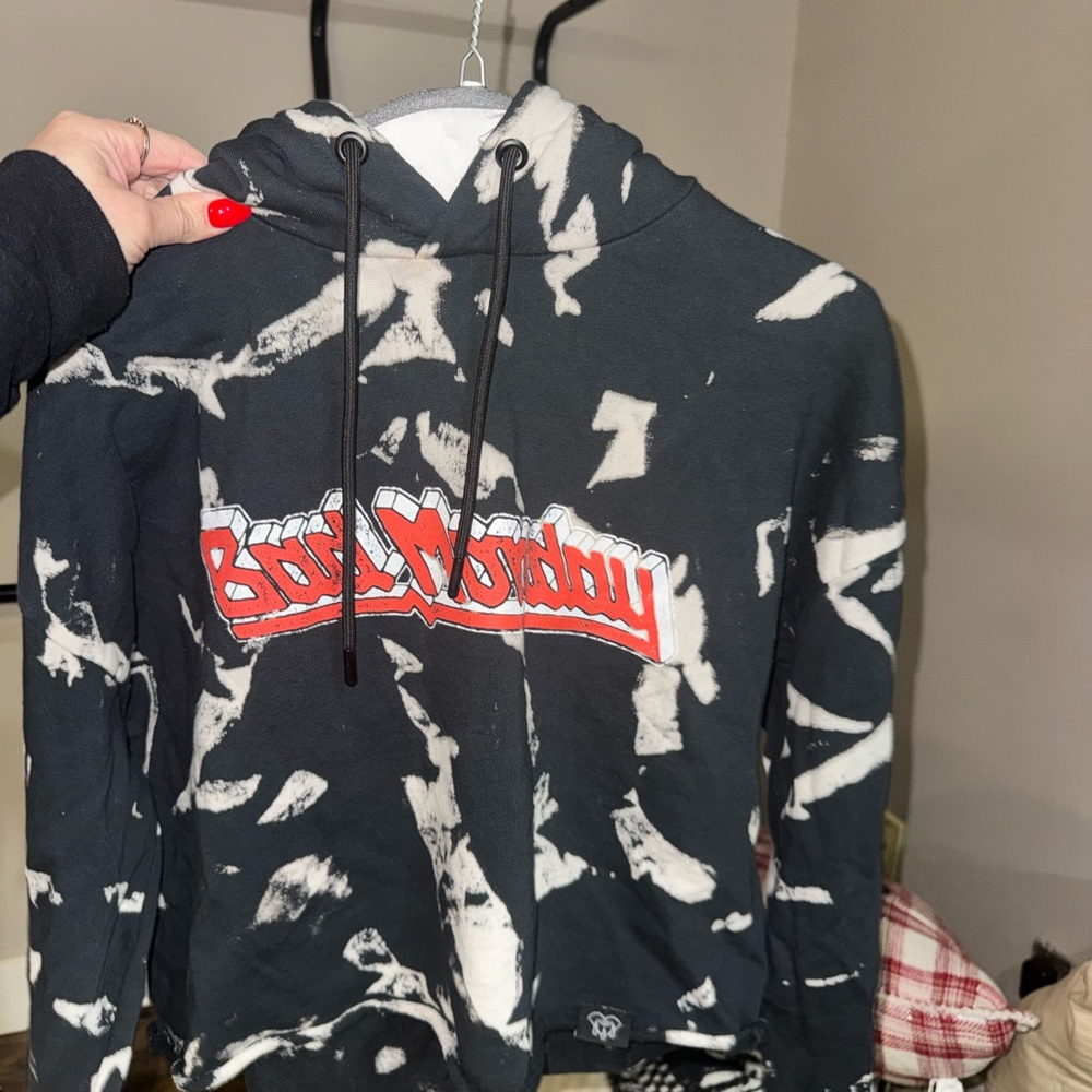 Bad Monday Cropped Hoodie